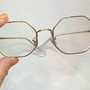 Ray-ban gold octagon RX glasses 1972 style